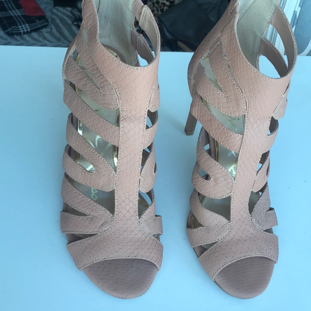 Jessica Simpson Python Embossed Leather Sandals - image 3